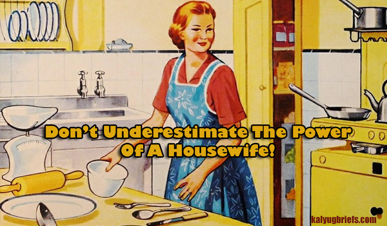 Don’t Underestimate The Power Of A Housewife!